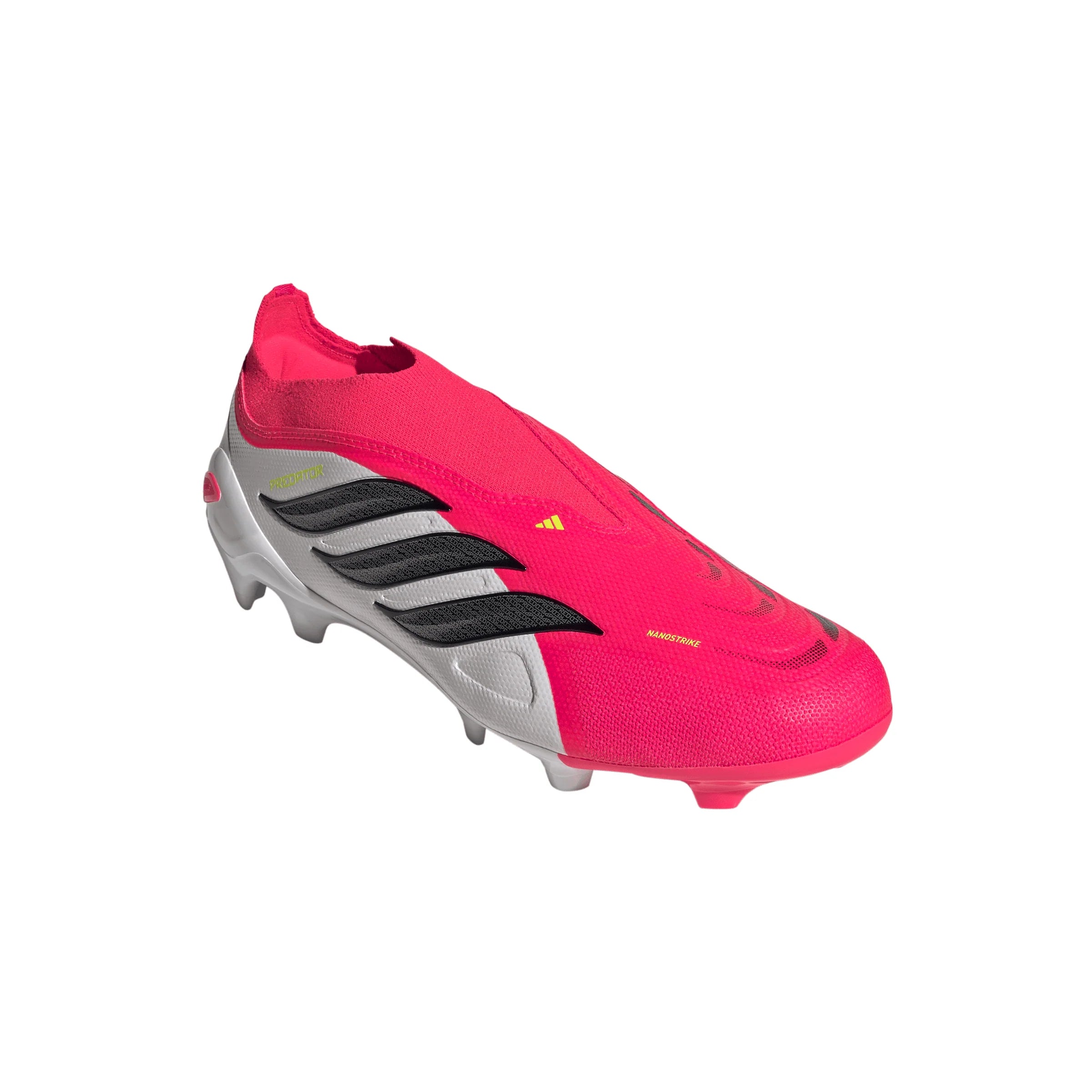 adidas Predator League Laceless FG Firm Ground Mens Soccer Cleats Red Black White