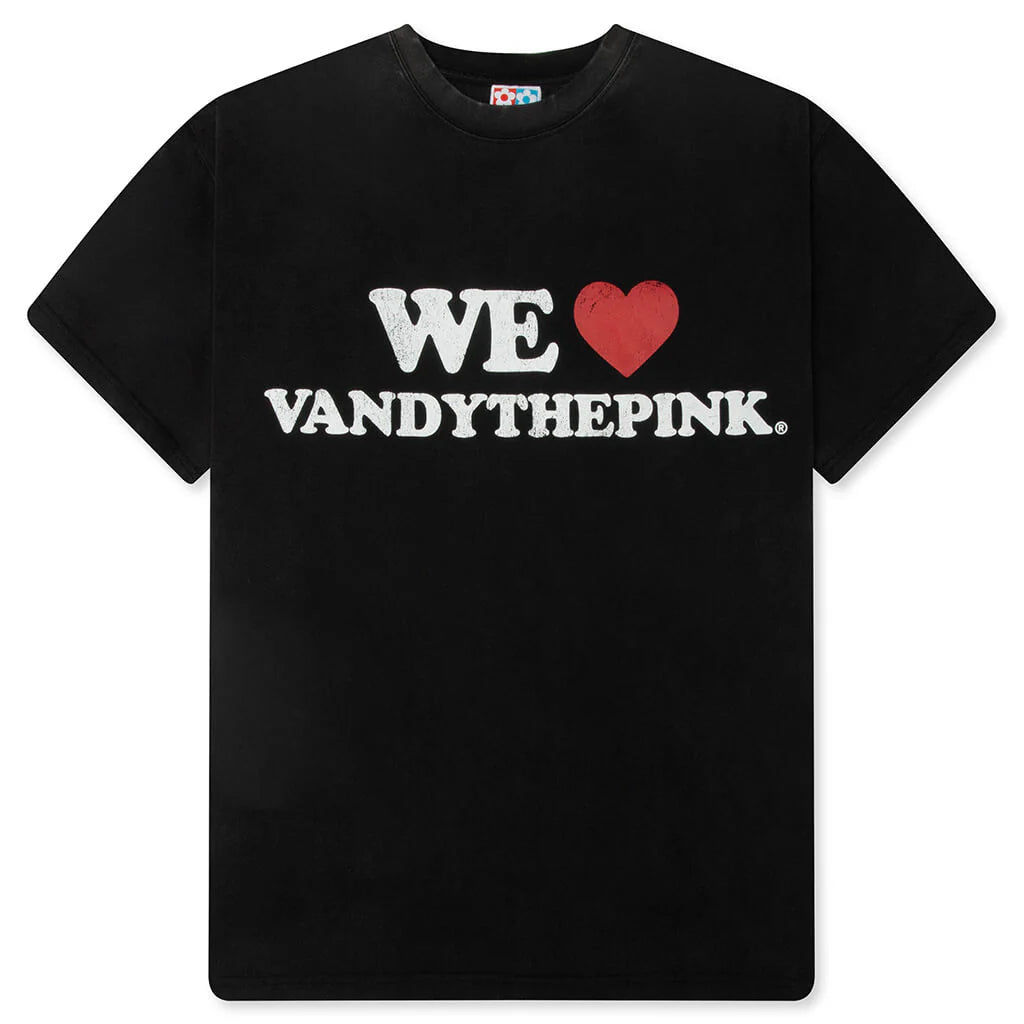 We Love VTP Tee Washed Black