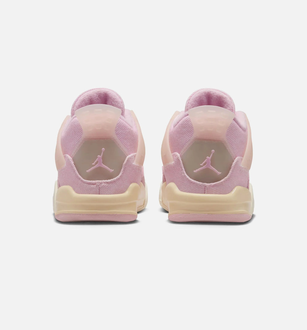 Air Jordan 4 Retro Pink Pearl And Iced Carmine Infant Toddler Lifestyle Shoe Iced Carmine Iced Carmine Coconut Milk Anthracite Muslin Pinksicle