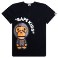 Kids Baby Milo Skull Glow In The Dark Tee Black