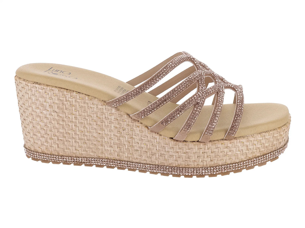 Sandalias Luna Rosa Oro Rosado para Mujer