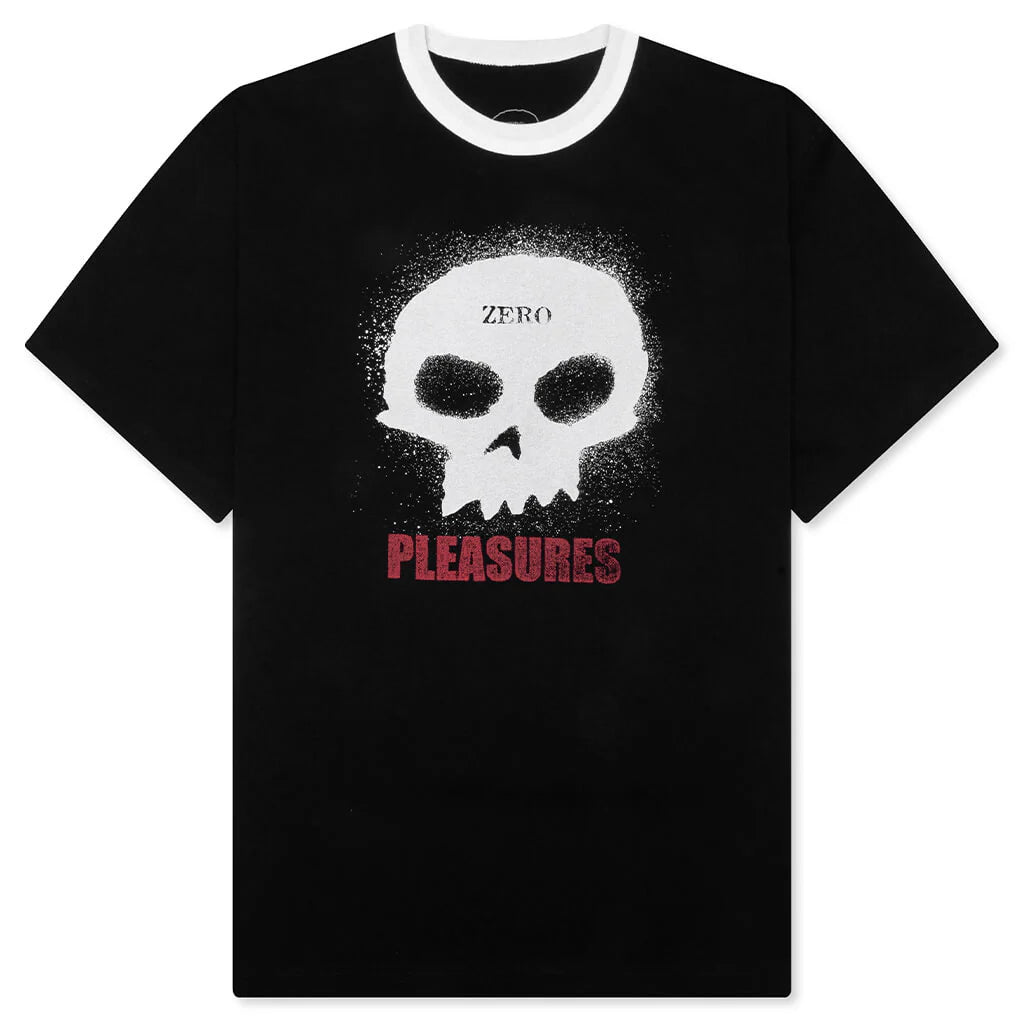 Pleasures x Zero Single Skull Heavyweight Shirt Black