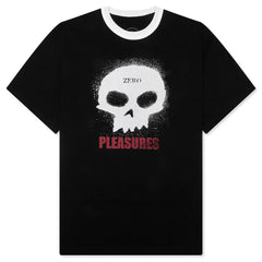 Pleasures x Zero Single Skull Heavyweight Shirt Black