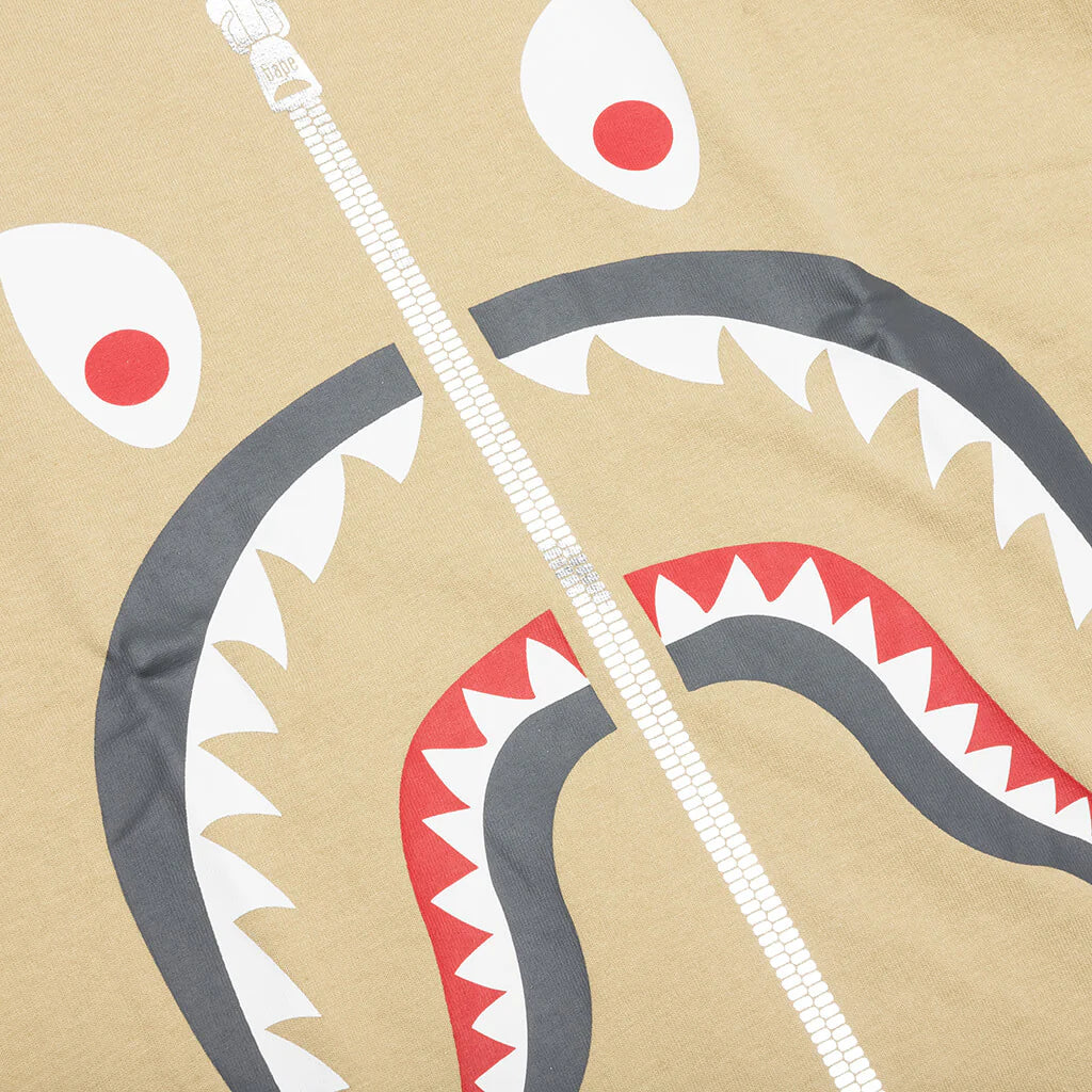 Mad Shark Tee Beige