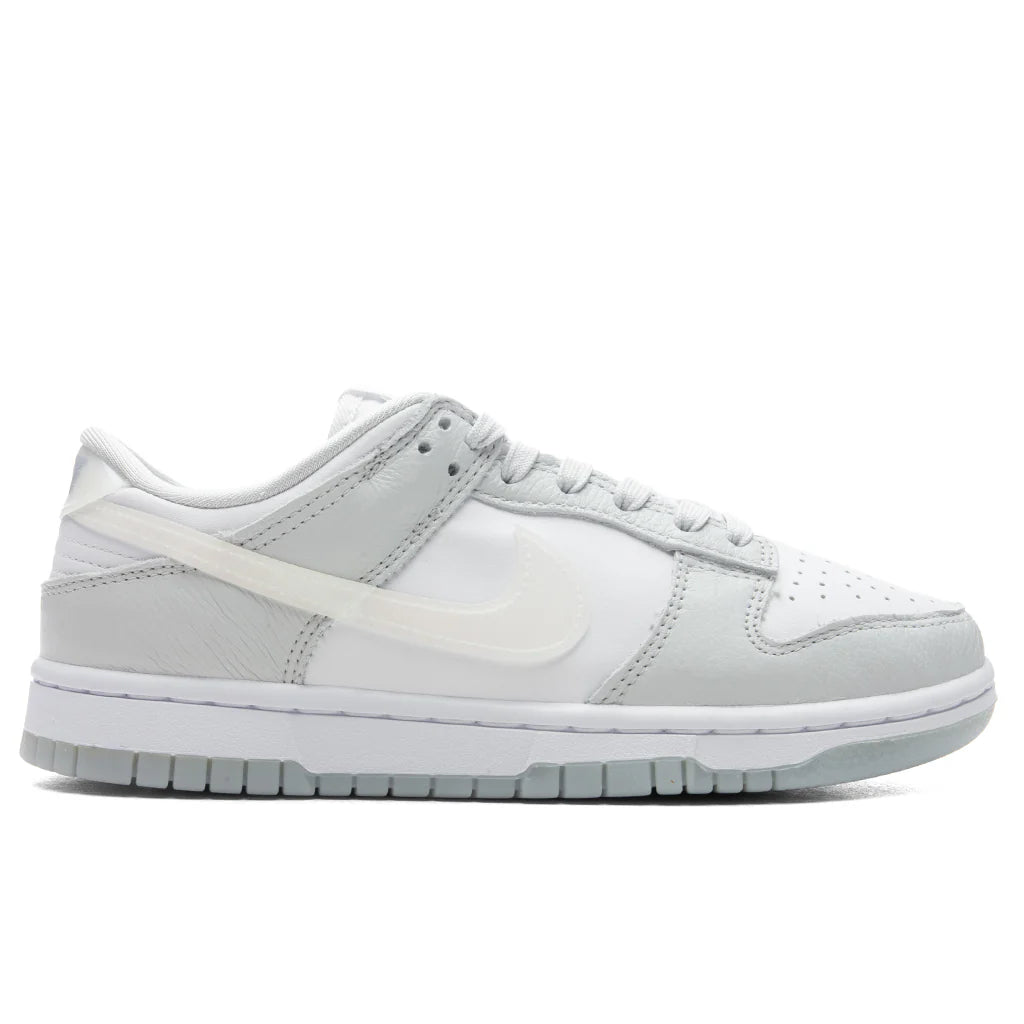 Womens Dunk Low Photon Dust Multi Color White Blue Ice