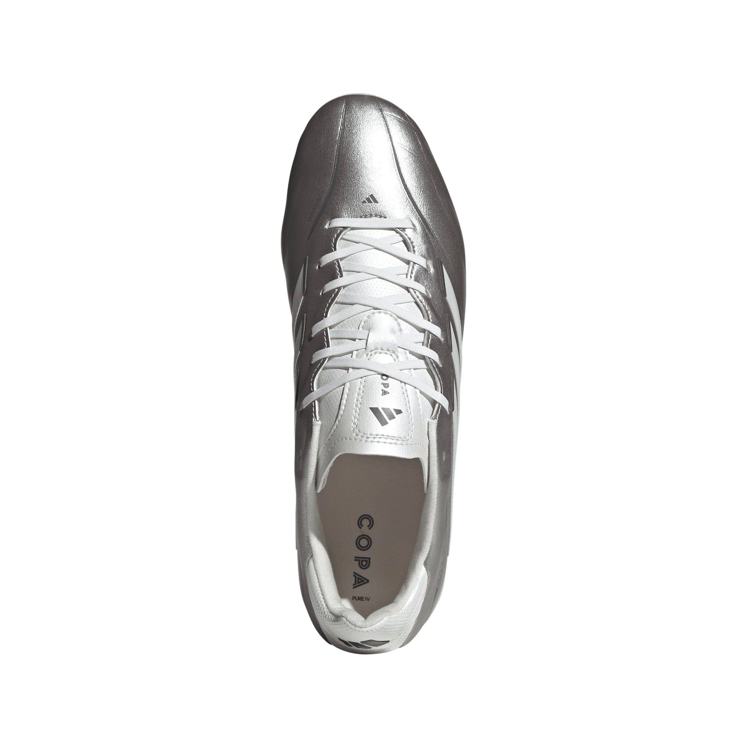 adidas Copa Pure IV League FG Firm Ground Mens Soccer Cleats Metal Silver