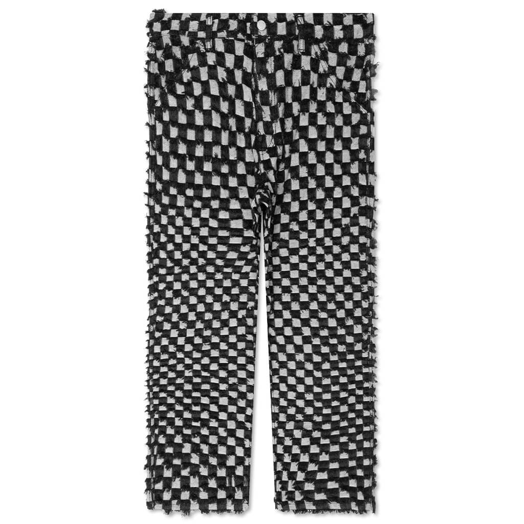 Curfew Checker Work Pants Black