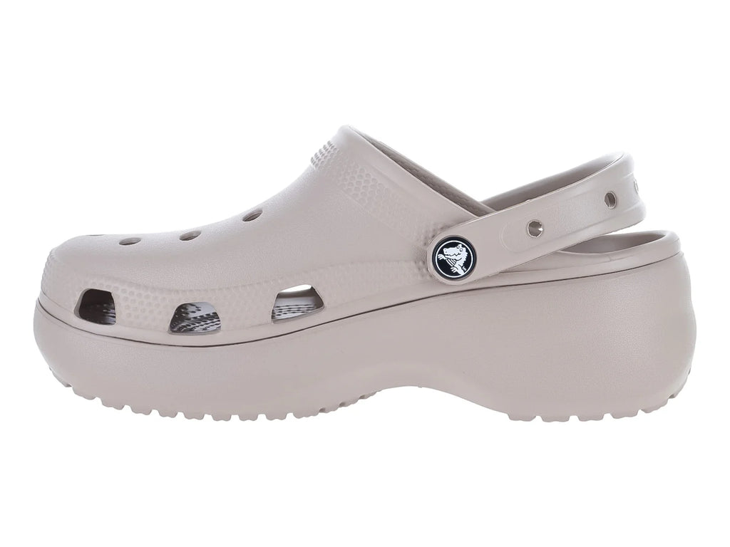 Sandalias Crocs Classic Platform Clog Taupe para Mujer