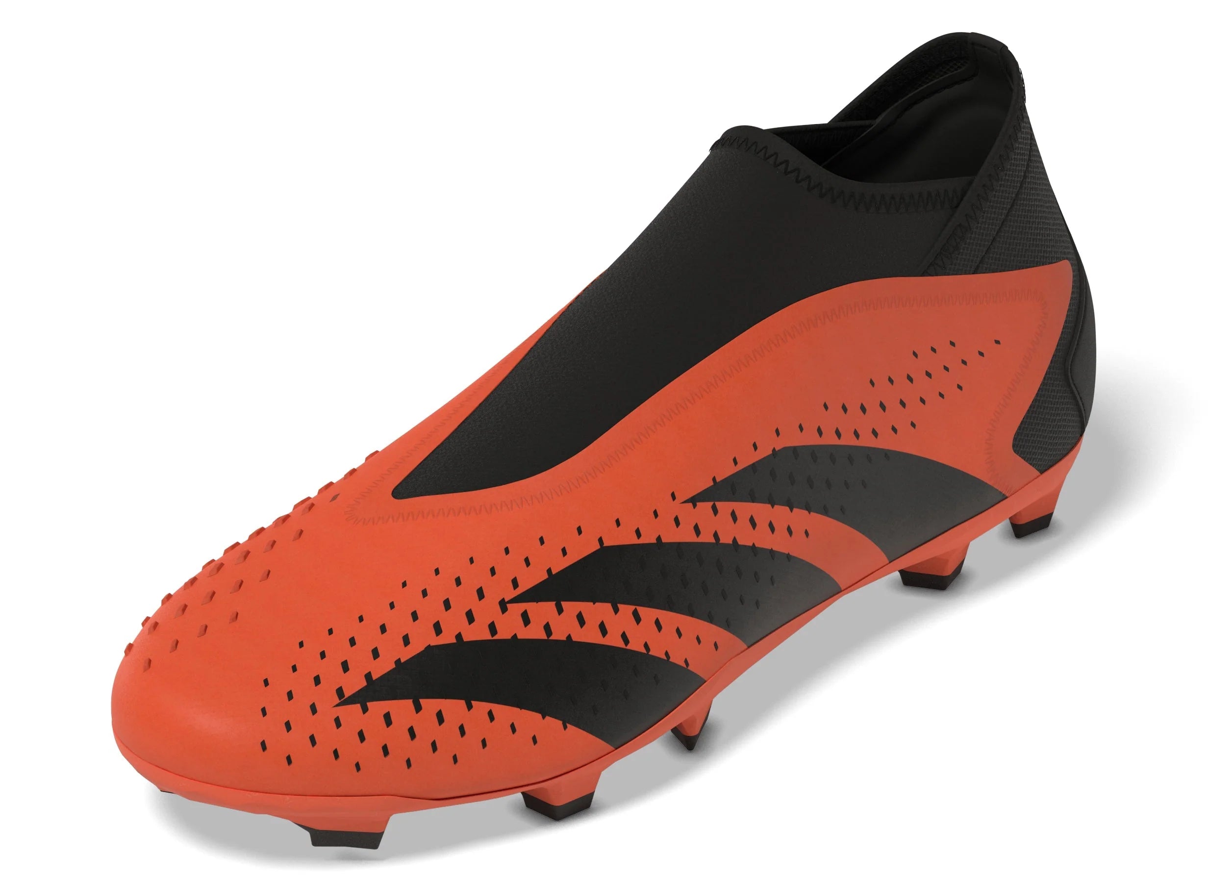 adidas Predator Accuracy3 Laceless FG Firm Ground Soccer Cleats Solar Orange Black Black