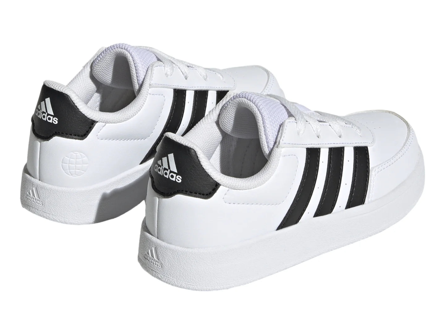 Tenis Adidas Breaknet 20 Blancos con Negro para Niño