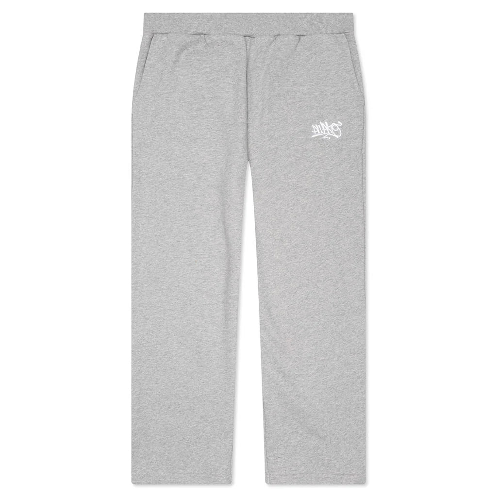 All City Open Hem Sweatpants Heather Grey
