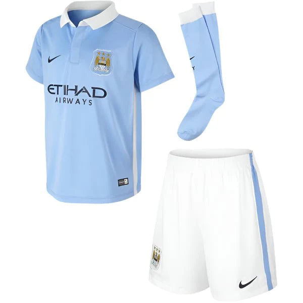 Nike Kids Manchester City Home Mini Kit 15 Blue White