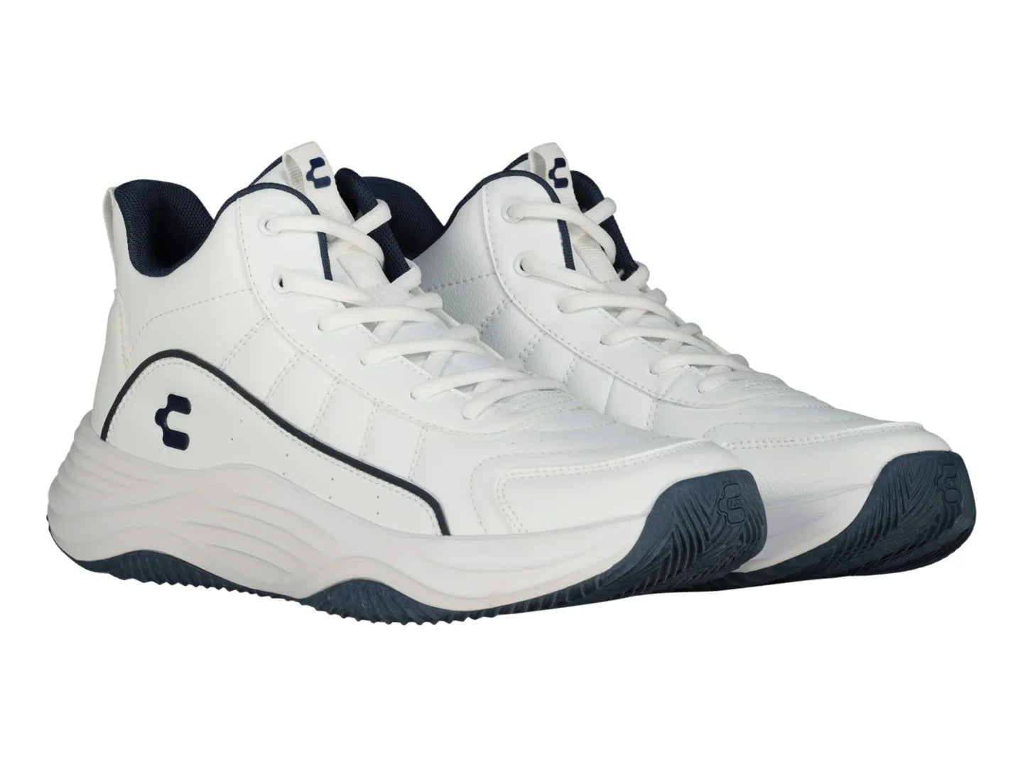 Tenis Charly Basket Blanco y Marino para Hombre