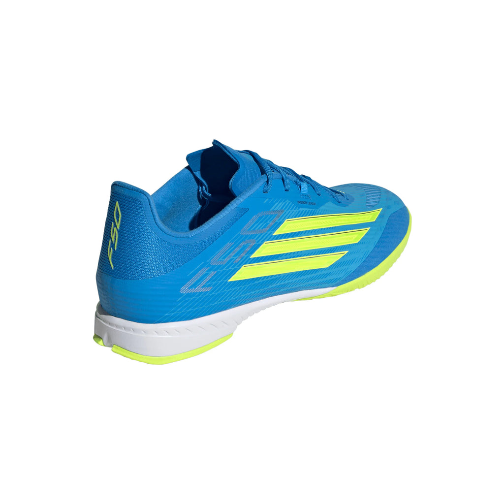 adidas F50 League IN Indoor Mens Soccer Shoes Blue Yellow Aqua