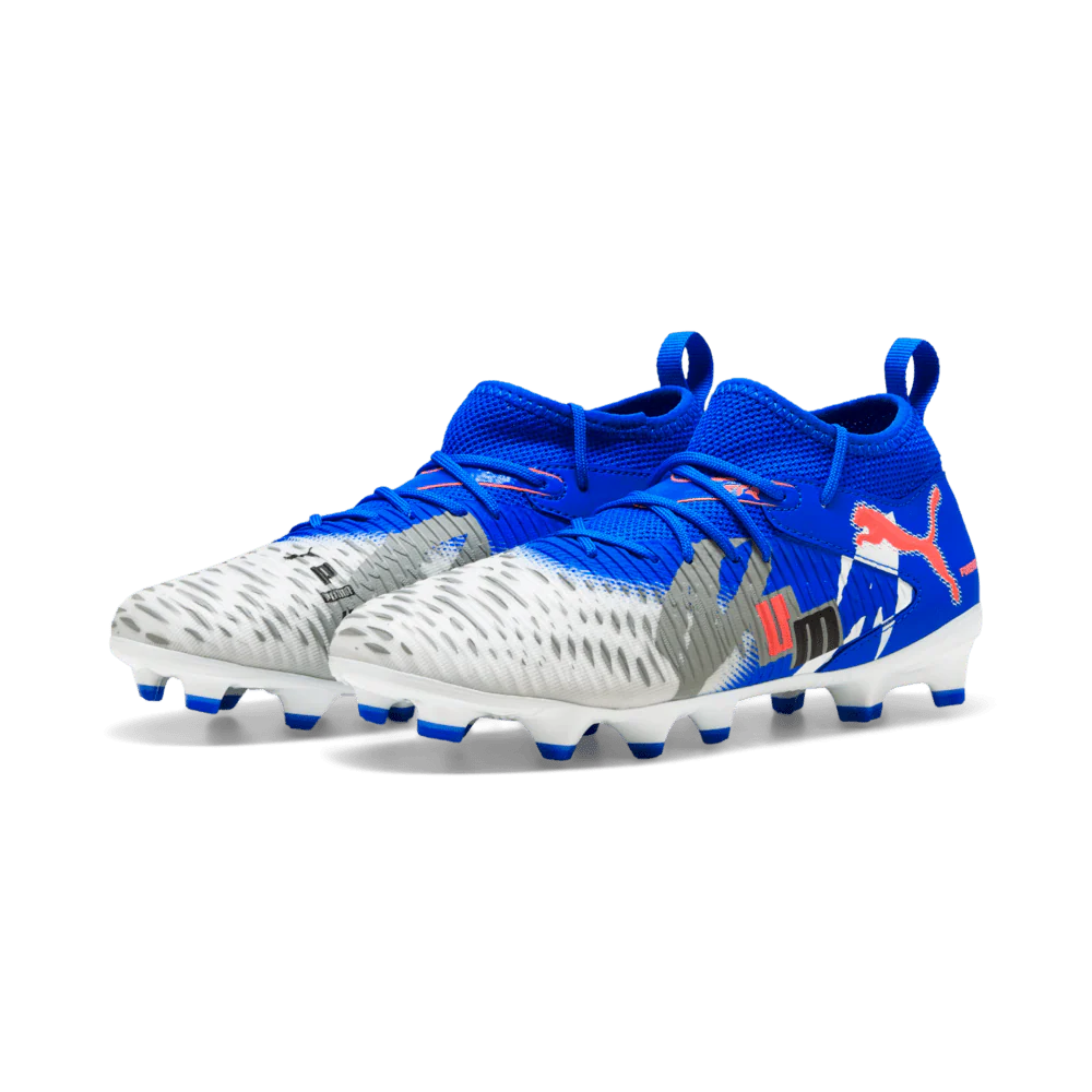 PUMA Future 8 Match Forever FG AG Firm Multi Ground Soccer Cleats Junior White