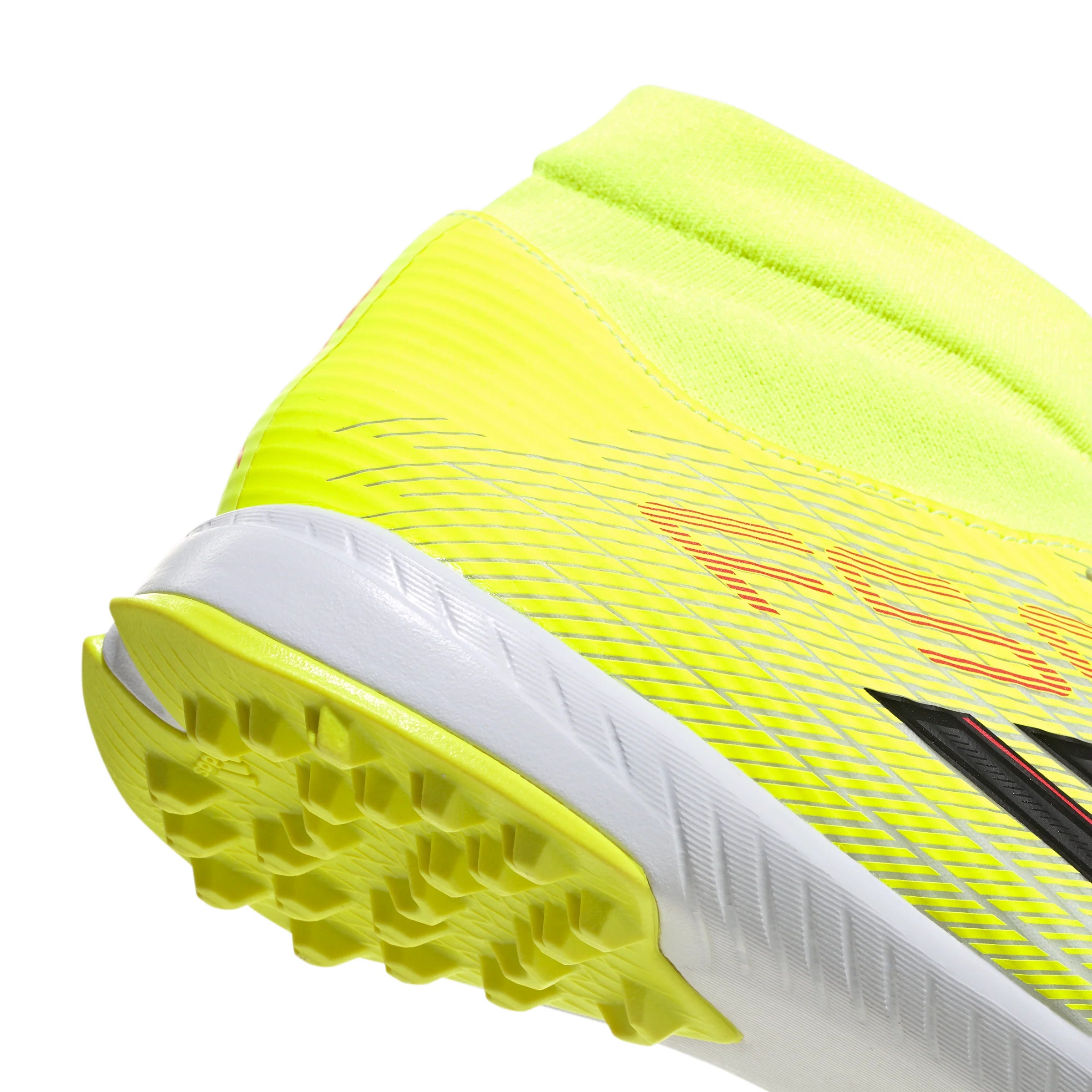 adidas F50 League Mid Cut TF Turf Mens Soccer Cleats Yellow Black Red