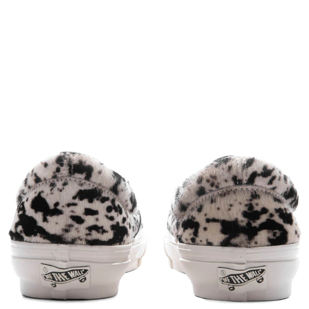 Premium LX Classic Slip On 98 Pony Hair Black White