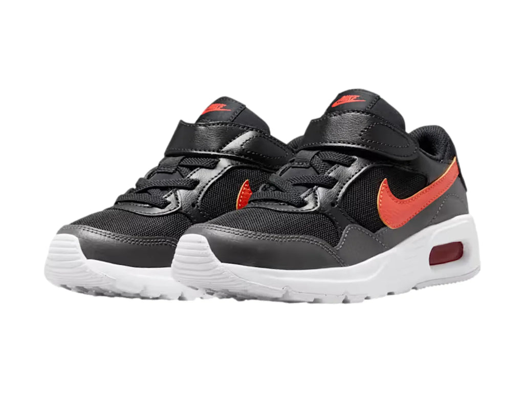 Tenis Nike Air Max SC Negro y Naranja para Niño