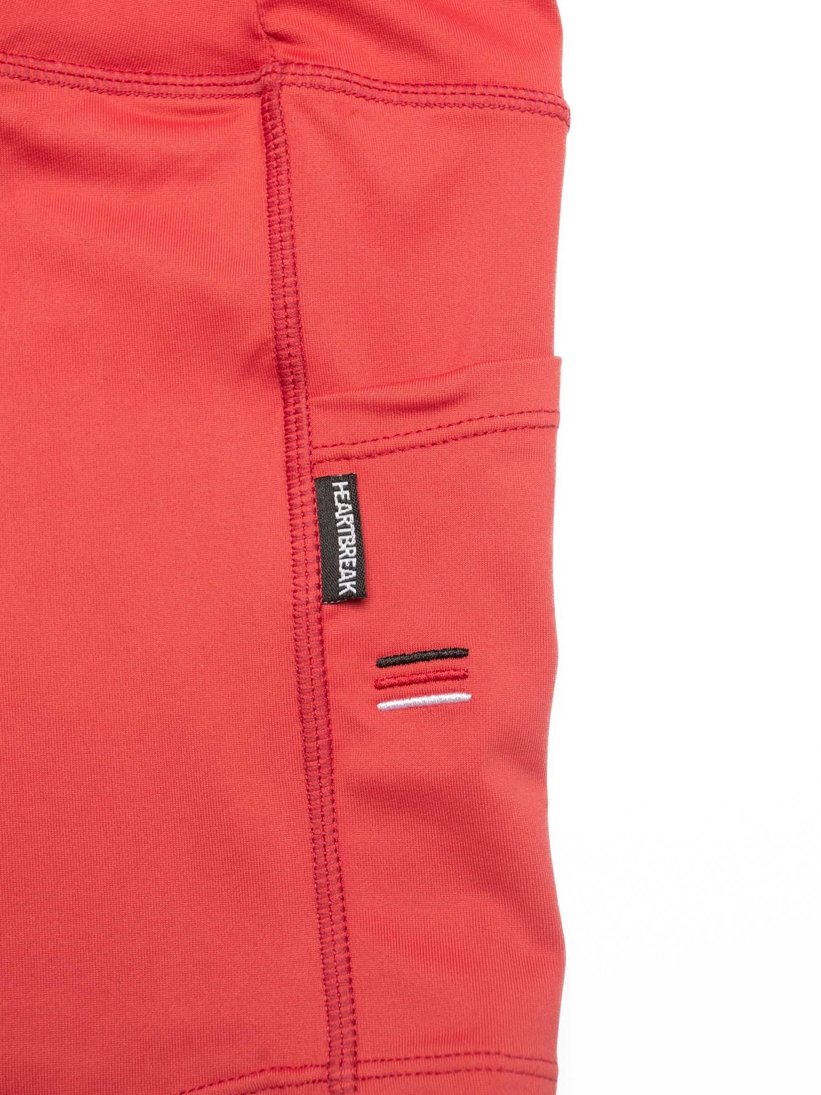 Heartbreak Womens Triple Pocket 2 Running Shorts