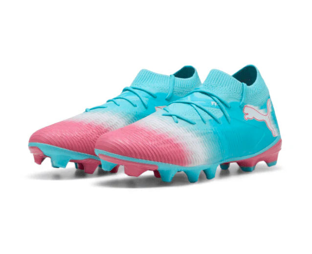 PUMA Future 8 Match RE Charge FG AG Firm Multi Ground Soccer Cleats Blue White