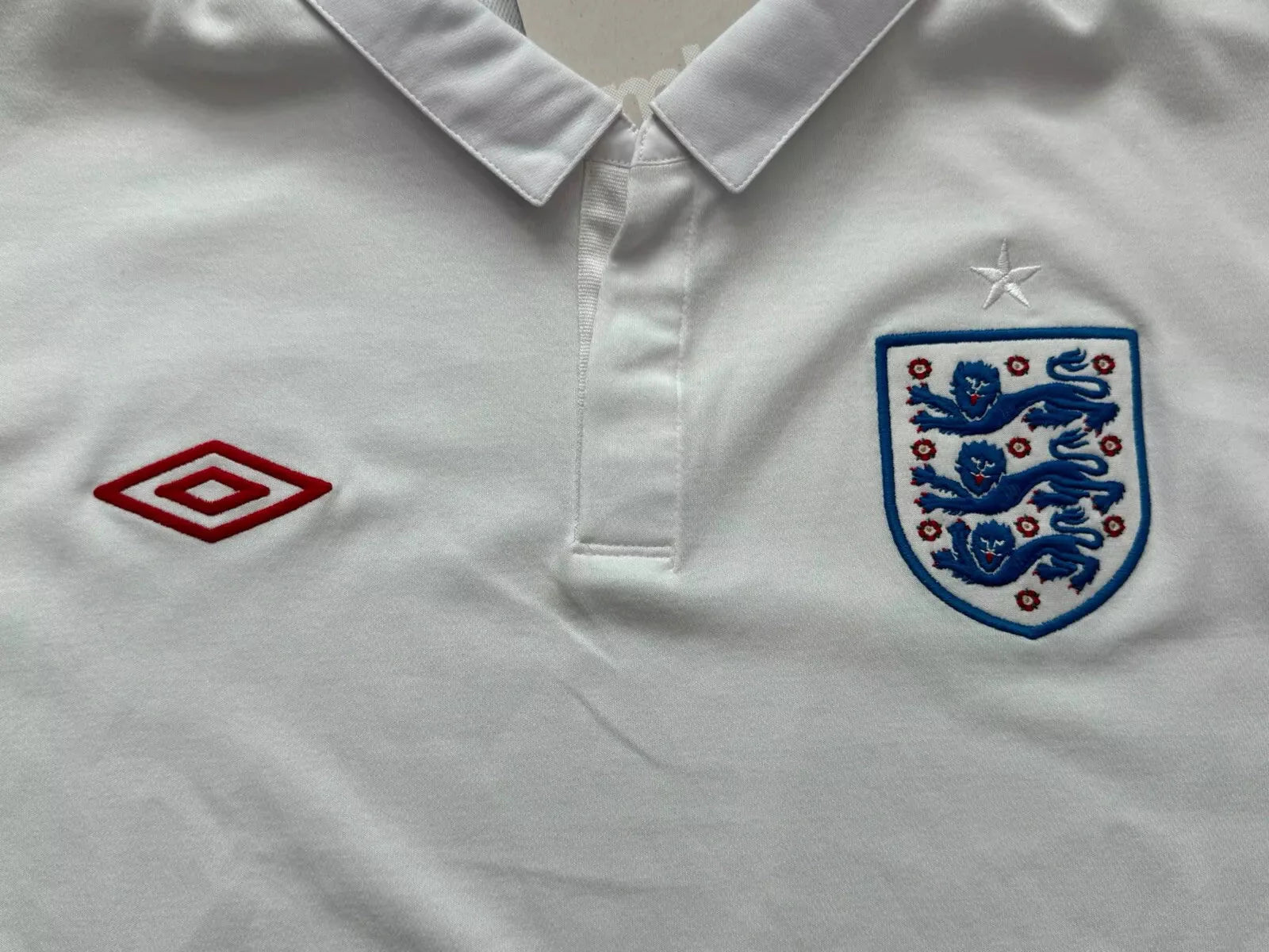 Umbro England Home Long Sleeve Jersey 2010 2011 White