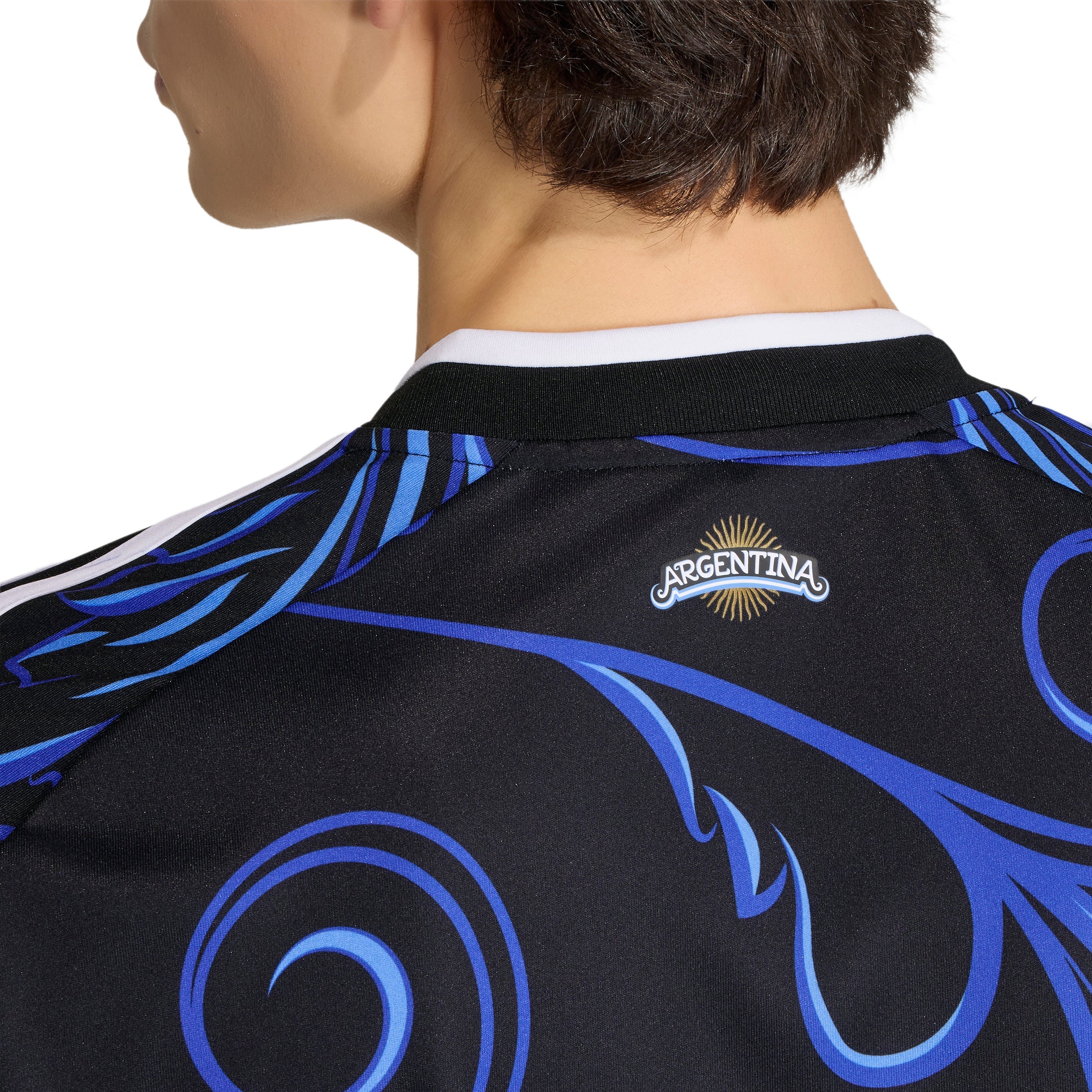 adidas Argentina Away Mens Soccer Jersey 2026 Black Blue
