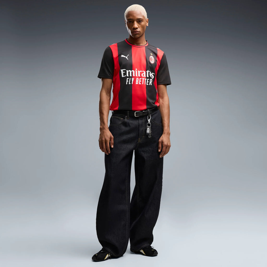 PUMA AC Milan Home Mens Soccer Jersey 2026 Black Red
