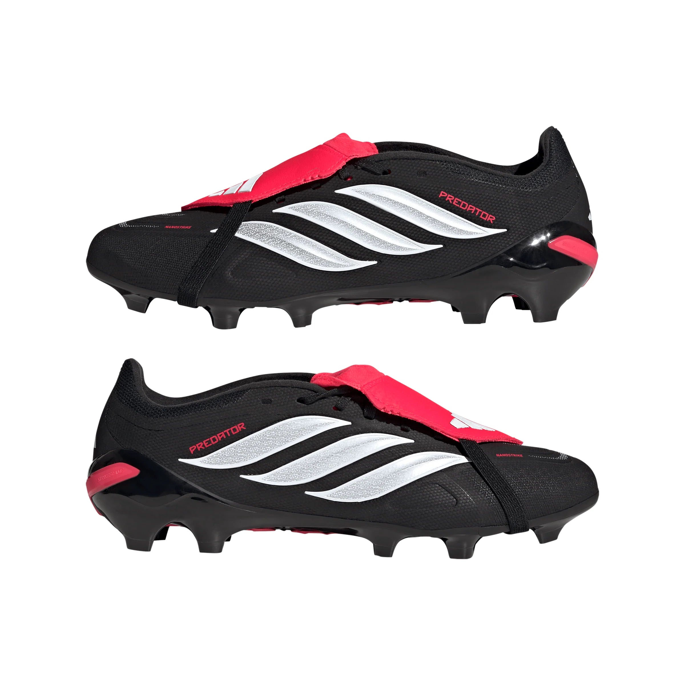 adidas Predator League Fold Over Tongue FG Firm Ground Mens Soccer Cleats Black White