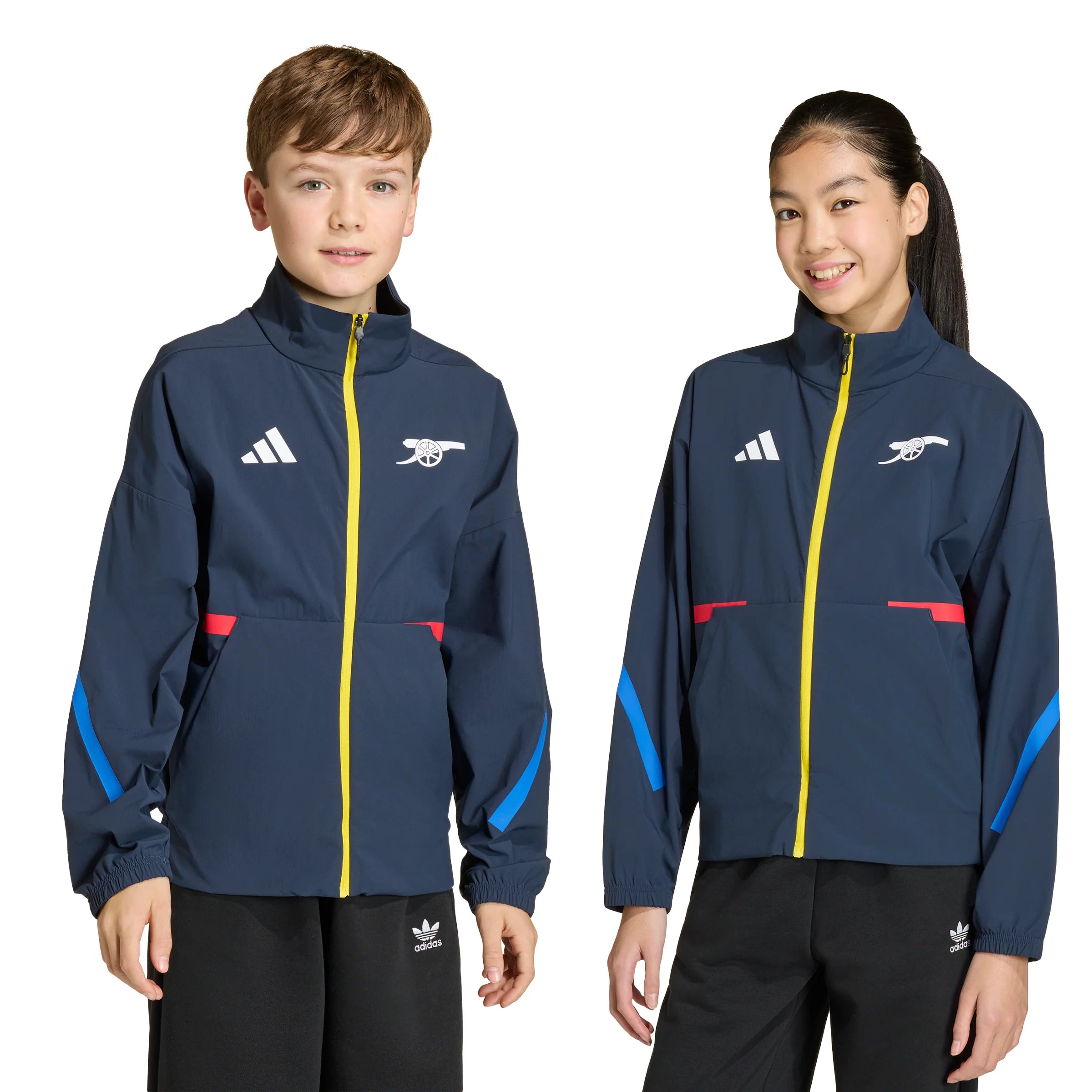 adidas Arsenal FC ZNE Youth Anthem Soccer Jacket Navy