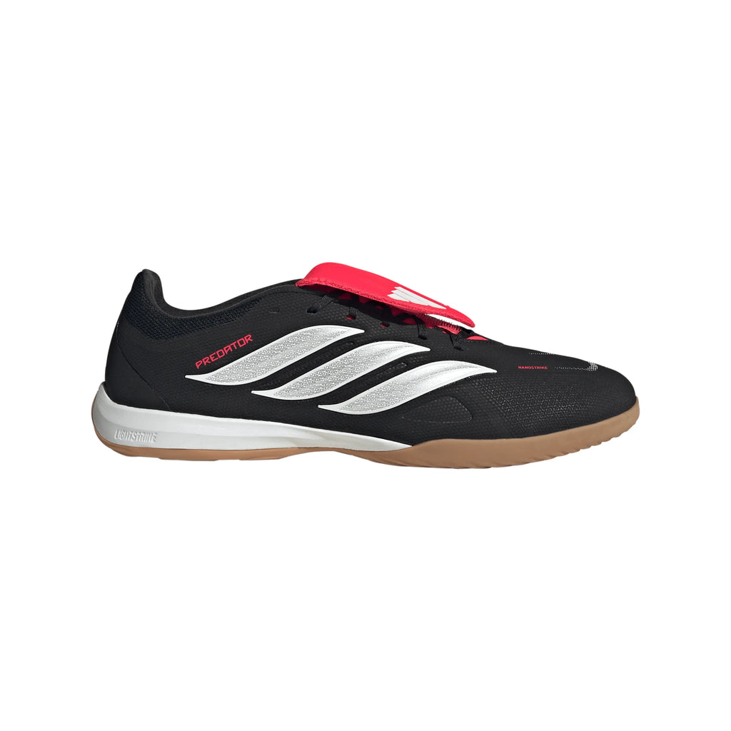 adidas Predator League Fold Over Tongue IN Indoor Mens Soccer Shoes Black White