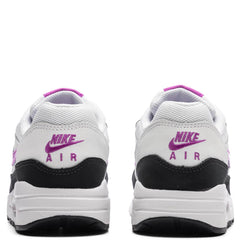 Air Max 1 BG GS White Fuchsia Dream Dark Obsidian