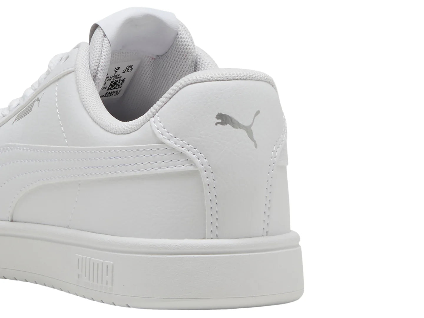 Tenis PUMA Rickie Classic Blanco y Plata para Hombre