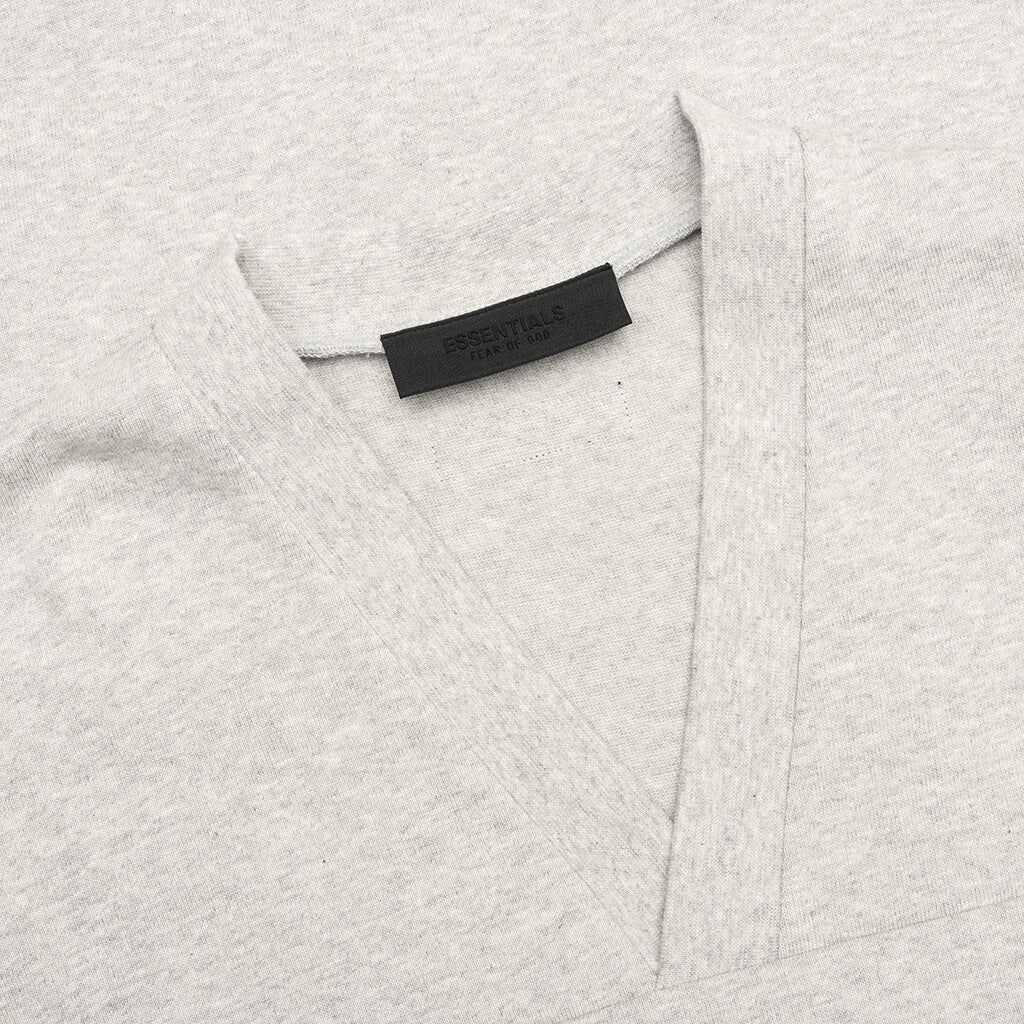 Football Tee Light Heather Grey
