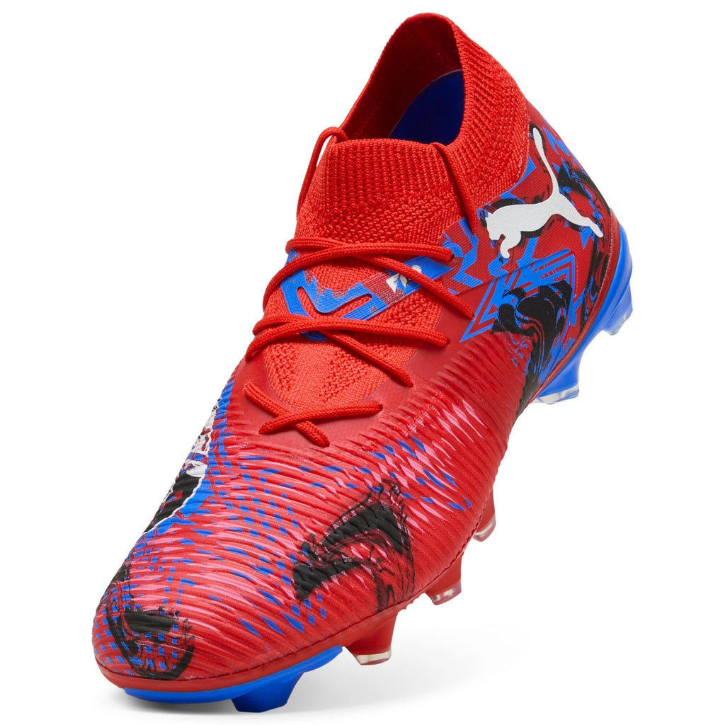PUMA Future 8 Match Play Makers FG AG Mens Soccer Cleats Red Black Blue