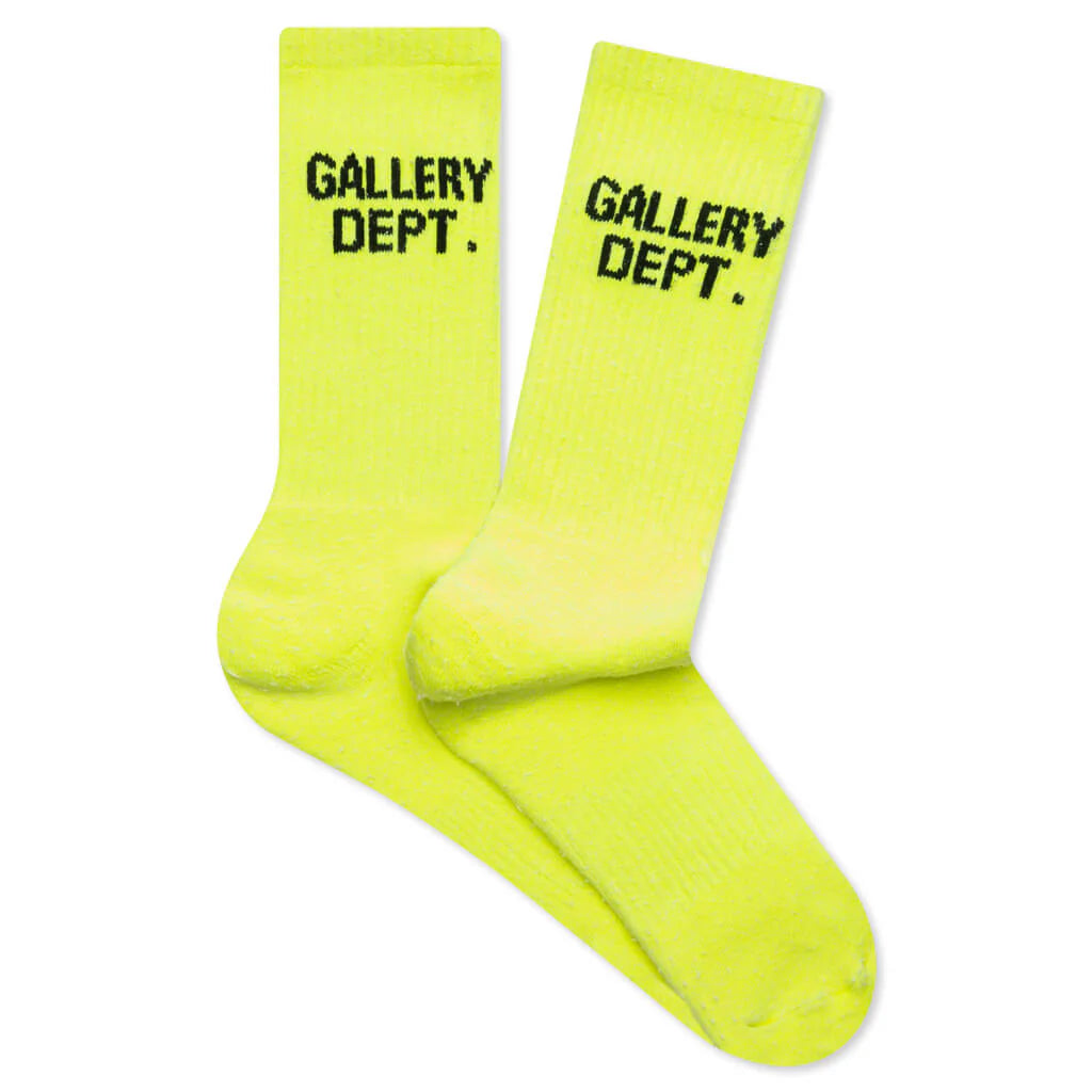 Clean Socks Fluorescent Yellow