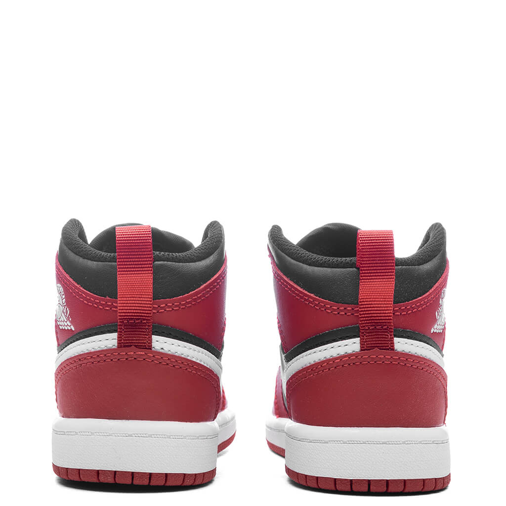 Jordan 1 Mid PS Black White Gym Red
