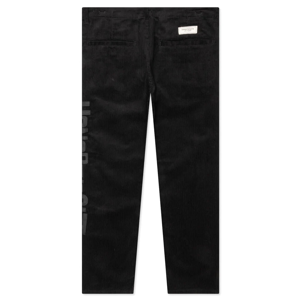Corduroy Trouser Pant Black