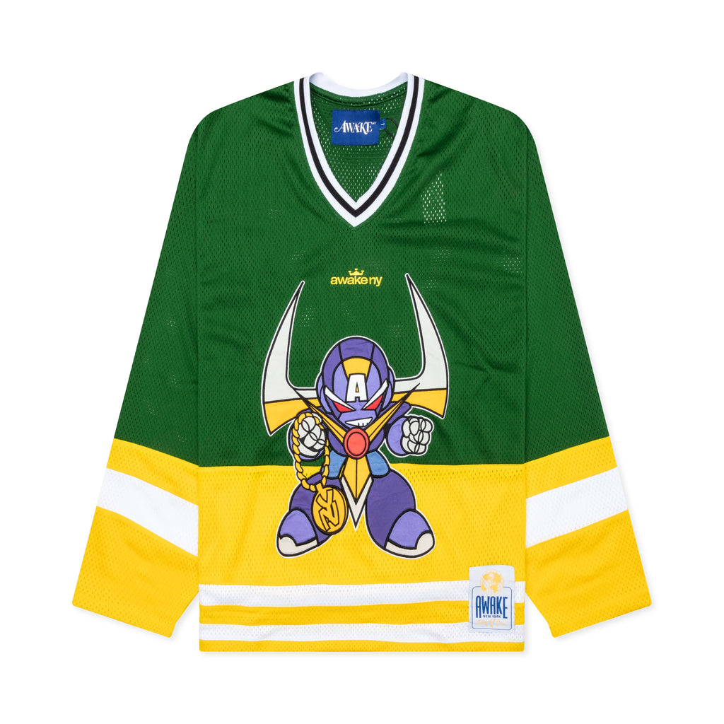 Mesh Hockey Jersey Green Multi