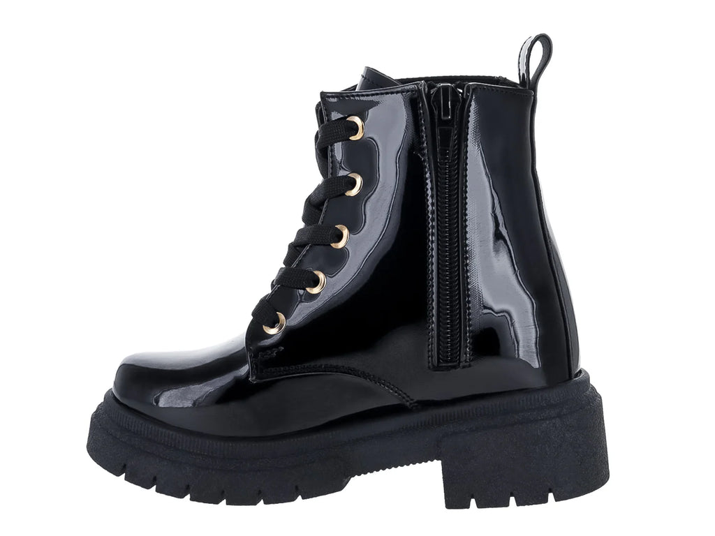 Botas Kassandra de Charol Negro para Niña