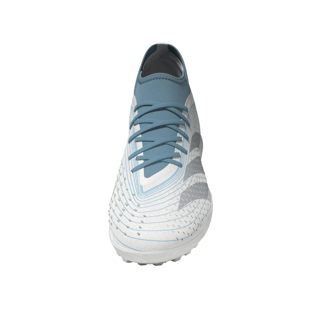 adidas Predator Accuracy3 TF Turf Shoes White Grey Blue