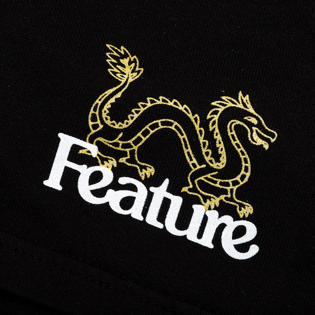 Dragon Sweatshort Black