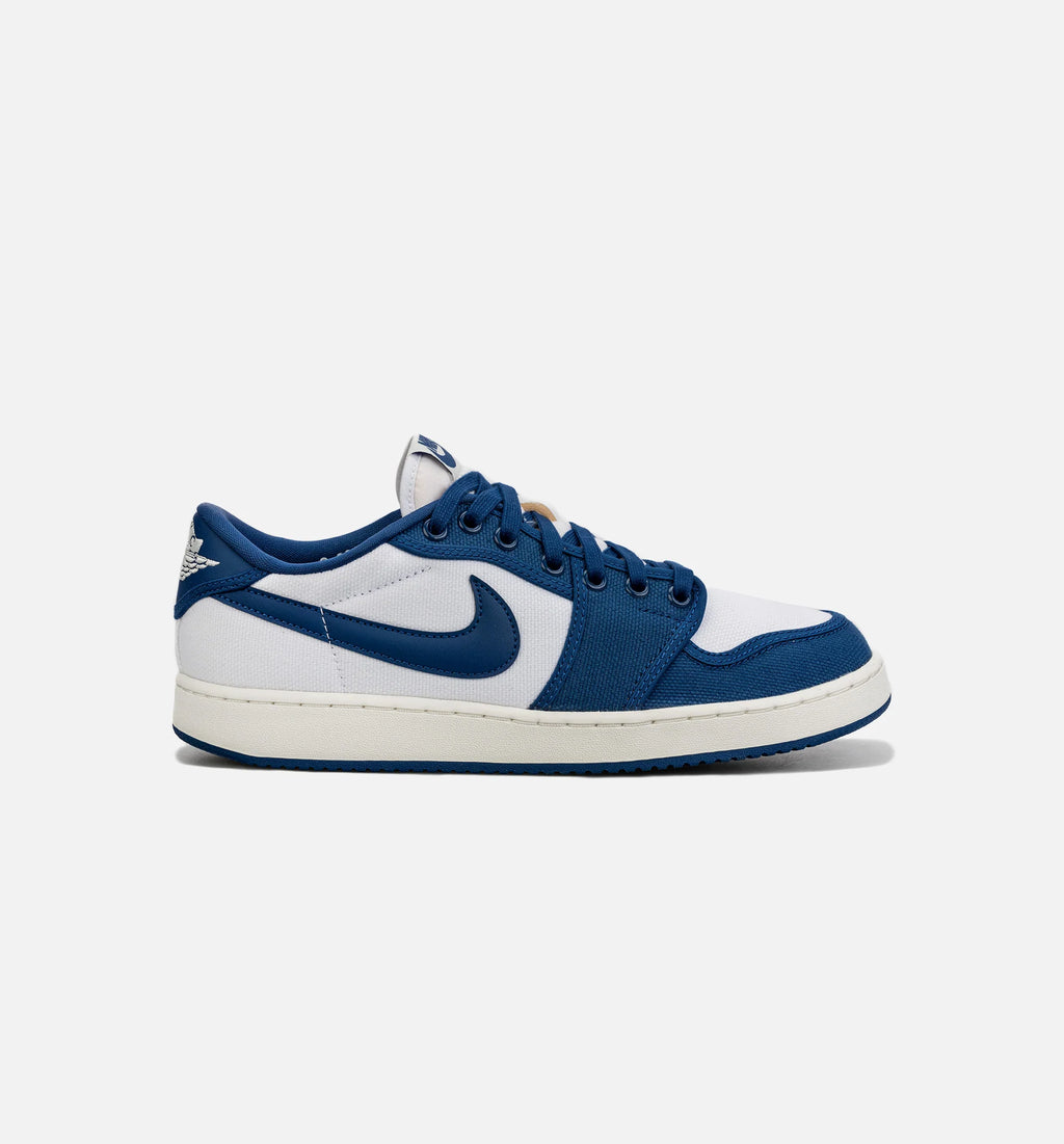 Air Jordan 1 KO Low Dark Royal Blue Mens Lifestyle Shoe White Blue