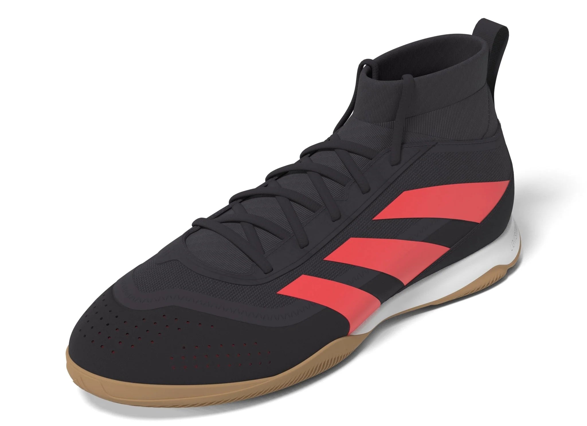 adidas Predator League Mid IN Indoor Soccer Shoes Black Turbo White
