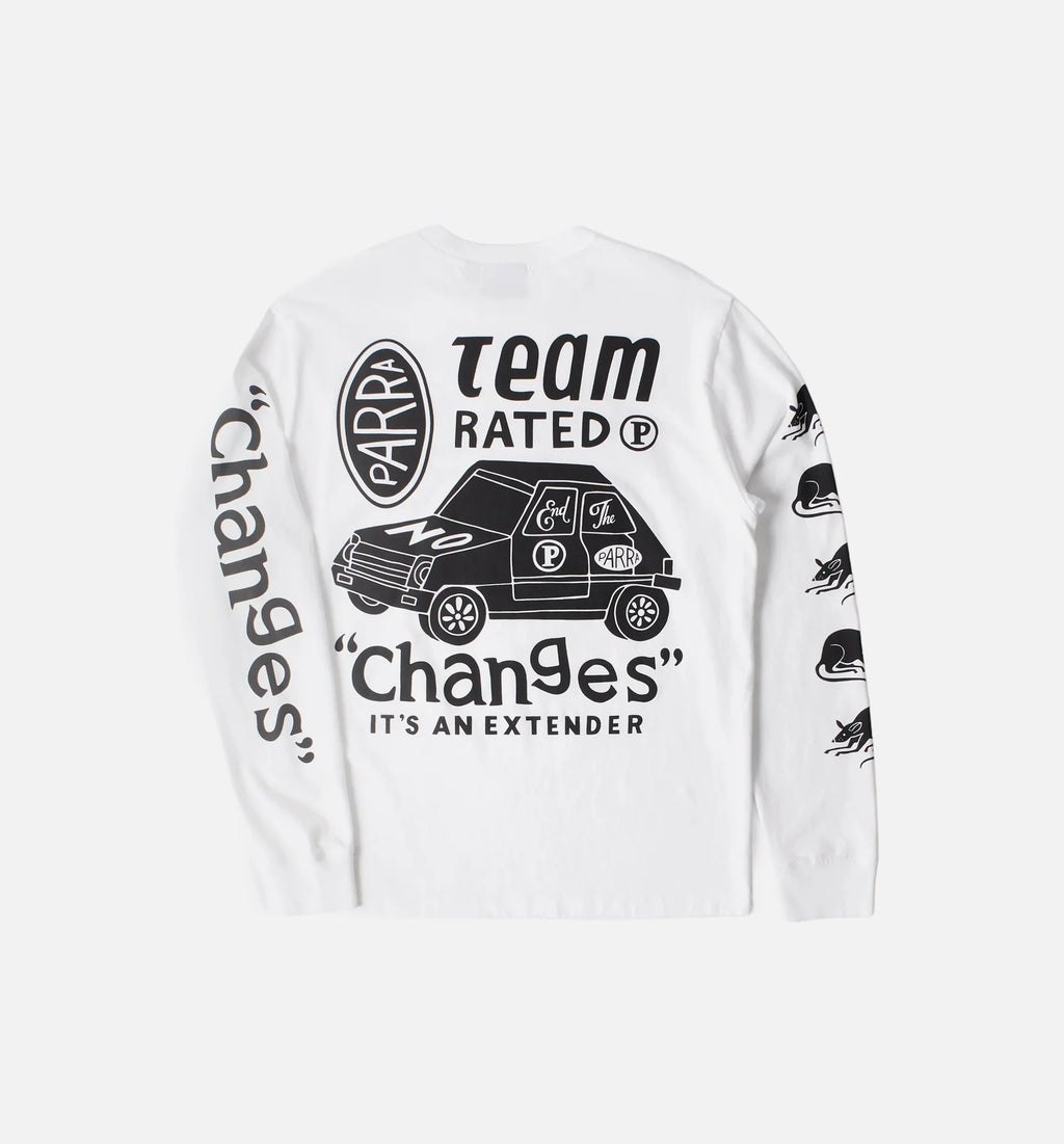 Team Changes Mens Long Sleeve Shirt White