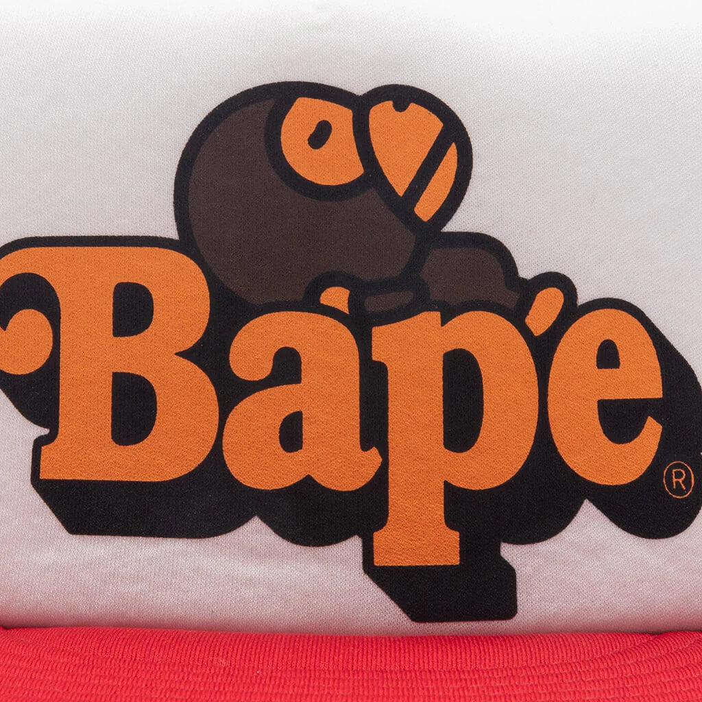 Kids Milo on Bape Mesh Cap Red