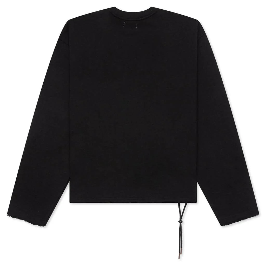 Pocket Pullover Crewneck Black