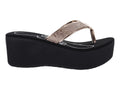 Sandalias Sary Oro Rosado y Negro para Mujer