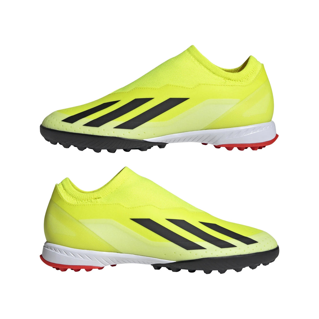 adidas X Crazyfast League Laceless TF Laceless Turf Boots Solar Yellow Black White