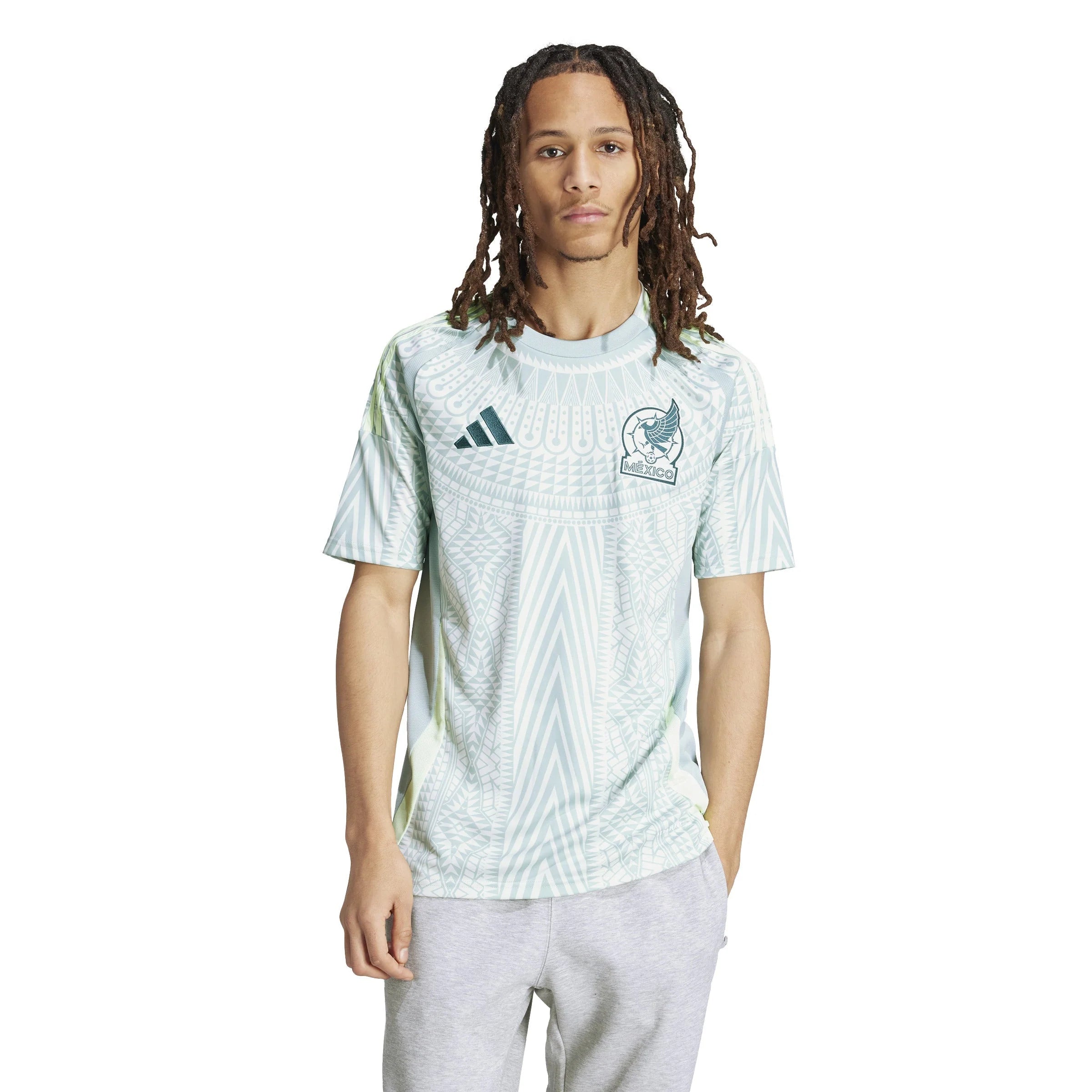 adidas Mexico Away Jersey 2024 Linen Green