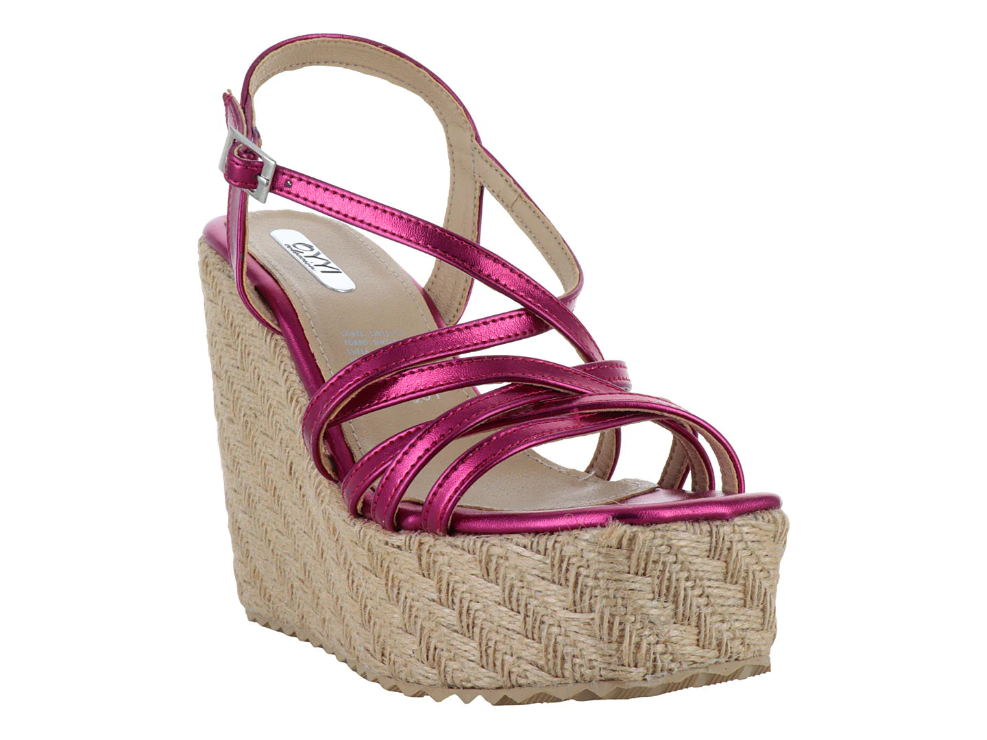 Sandalias Plataforma OYYI Color Bugambilia para Mujer